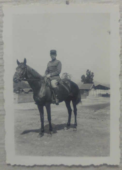 Soldat roman calare, perioada interbelica// fotografie