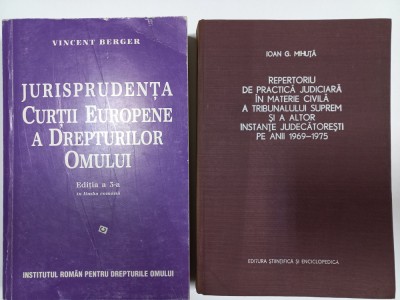 JURISPRUDENTA CURTII EUROPENE A DREPTURILOR OMULUI+ REPERTORIU DE PRACTICA JUDIC foto