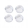 Set 4 bucati protectii pentru colturi ascutite, silicon, 3 x 3 x 3 cm, transparent, Oem