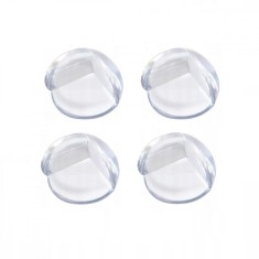 Set 4 bucati protectii pentru colturi ascutite, silicon, 3 x 3 x 3 cm, transparent