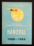 Sport HANDBAL Calendarul Competitiilor Sportive 1988-1989 Uz Intern CNEFS FRH