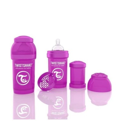 Biberon Twistshake Anti - Colici 180 ml Violet FitLine Training foto