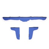 Cumpara ieftin Set Perdele Decor Cabina Camion, Universale, Velur, Albastru , Alb