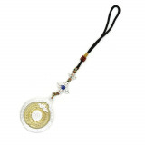 Amuleta feng shui 2022 zodiac cu cele 8 simboluri norocoase si dubla dorja pentru protectie si bunastare, Stonemania Bijou