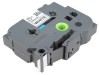 Bandă Etichetare 18mm x 8m Albă/Neagră TZE-241