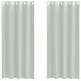 Cumpara ieftin Perdele Voile cu Oelii 2 buc Gri deschis 140x225 cm