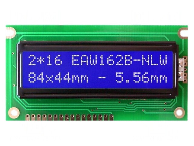 Display LCD Alfanumeric 16x2 Albastru 84x44mm