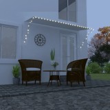Cumpara ieftin Copertină retractabilă cu LED, crem, 300 x 150 cm