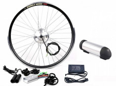 Kit conversie bicicleta electrica 36v 350w (roata fata); Baterie 10A inclusa foto