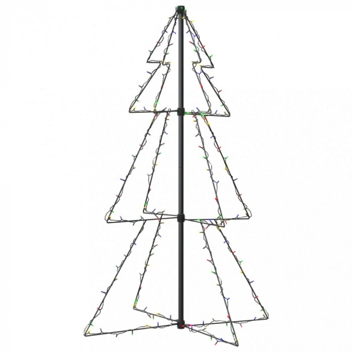 Brad de Crăciun conic 160 LED-uri, 78x120 cm, interior/exterior