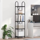 VidaXL Raft pentru cărți Stejar negru 40 x 30 x 183 cm Lemn compozit