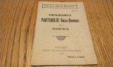 PROGRAMUL PARTIDULUI SOCIAL-DEMOCRAT din Romainia Cercul de Editura Socilista, Biblioteca "Rominia Muncitoare" No. 22, 1910, 30 p.