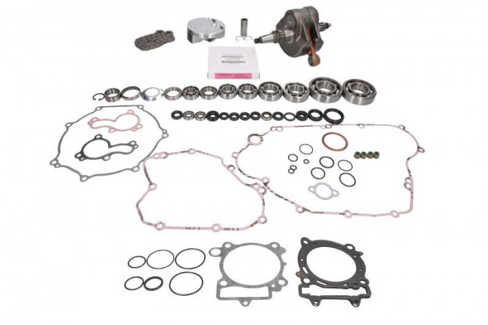 Engine repair kit. tłok STD (a set of gaskets with seals. crankshaft. gearbox bearing. piston. shaft bearing. water pump and shaft repair kit) KAWASAK