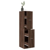 Gossi dulap de farmacie, stejar maro, 30x41x144,5 cm, lemn prelucrat