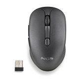 Mouse wireless reincarcabil, Evo Rust Black, 1600dpi, USB-C, silent click, negru, NGS