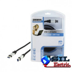 Cablu USB 3.0 A tata USB B tata 1.8m Konig foto