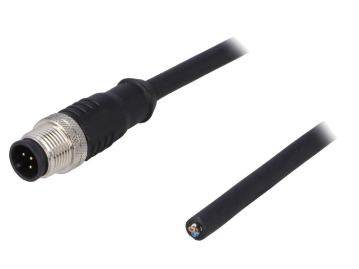 Conector M12 tată, 5 pini, IP67, DEGSON ELECTRONICS