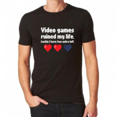 Tricou Personalizat - Video games ruined my life foto
