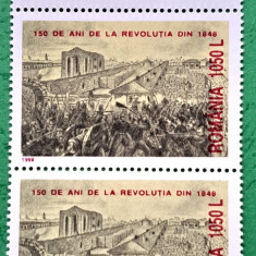 TIMBRE ROMANIA MNH lp1462/1998 150 ani revoluția 1848 -Serie în pereche