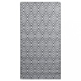 Covor de exterior, ARAKIL alb si negru, 160x230 cm, PP