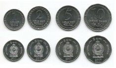 SRI LANKA SET COMPLET DE MONEDE 1, 2, 5, 10 Rupees 2017 UNC foto