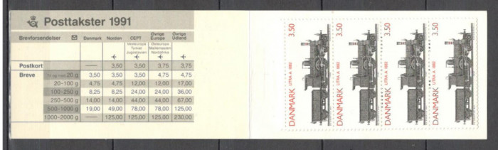 Danemarca.1991 Locomotive carnet KD.34