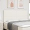 vidaXL Tablie de pat design simplu, crem, 180 cm catifea raiata