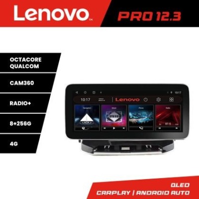 Navigatie Jeep Compass 2021- Lenovo Qled 12.3 inch Octa Core 8+256 360 DSP ADAS carplay android auto radio internet kit-compass2021+PRO-12.3-8+256+kit foto