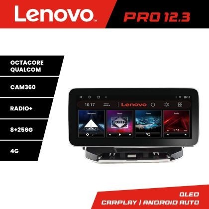 Navigatie Jeep Compass 2021- Lenovo Qled 12.3 inch Octa Core 8+256 360 DSP ADAS carplay android auto radio internet kit-compass2021+PRO-12.3-8+256+kit