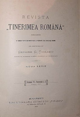 REVISTA TINERIMEA ROMANA foto