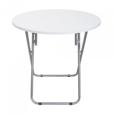 Masa gradina pliabila rotunda 70cm alba Zilan ZLN6944 foto