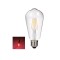 Bec Vintage LED E27 ST64 4W 185-240V (Edison retro)-Culoare Roșu