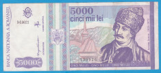 (1) BANCNOTA ROMANIA - 5.000 LEI 1993 (MAI 1993), PORTRET AVRAM IANCU foto