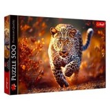 Puzzle 500 de piese, Leopard &icirc;n natură, Multicolor, CMCLASS