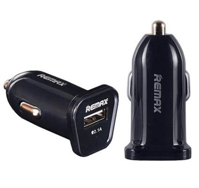 Incarcator auto Remax RCC-101 1xUSB 2,1A negru foto