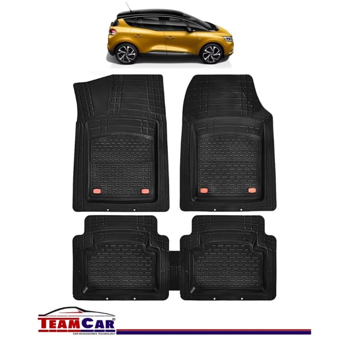 Covorașe Auto TeamCar&reg; Tip Tăviță Compatibile Renault Scenic IV (2016&ndash;2022) - Monovolum