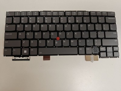 Tastatura Laptop, Lenovo, ThikPad X1 Carbon 12th Type 21KC, 21KD, gri, layout US foto