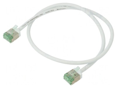 Patch cord U/FTP Cat 8.1 0,5m LSZH alb 32AWG foto