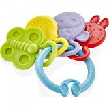 Jucarie Dentitie BabyJem Rattle Teether Bleu +3 Luni Fara BPA Amelioreaza Gingii Sensibile Nontoxica