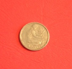 C50 - Moneda foarte veche - Germania - 50 pfennig - 1950 litera J