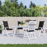vidaXL Set de perne pentru scaun cu spătar &icirc;nalt 4 pcs Melanj negru 4002368