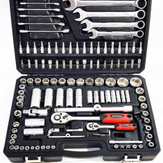 Trusa chei scule tubulare fixe combinate E torx capete surubelnita clichet 121 piese (BX-013S)