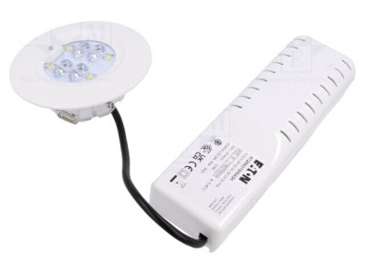 Lumină de Urgență LED RoundTech IP44 Albă foto