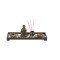 Set decorativ suport pentru lumanari si betisoare parfumate Buddha , Negru-Bronz