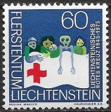 B1448 - Lichtenstein 1975 - Crucea Rosie neuzat,perfecta stare, Nestampilat