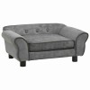 Canapea pentru caini, gri, 72x45x30 cm, plus