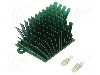 Radiator extrudat, aluminiu, 41mm x 45mm, verde, Advanced Thermal Solutions - ATS-1043-C1-R0
