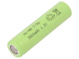 Acumulator JJJ Ni-MH 1.2V 3800mAh, Reincarcabil, Dimensiuni &Oslash;16,6x66,2mm, Format 7/5A, Terminale Fara
