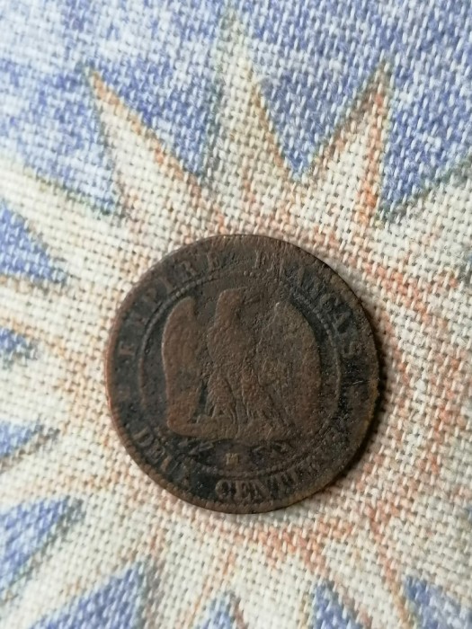 2 CENTIMES 1857. MA.FRANȚA.