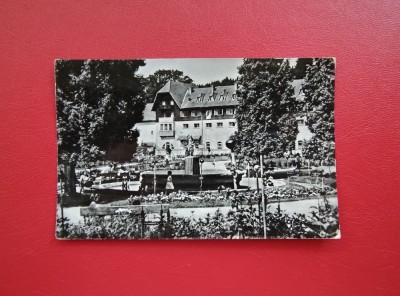 CARTE POSTALA - RPR - BORSEC - VEDERE DIN PARC foto